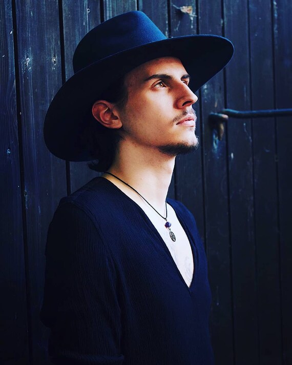 SALAZAR Chocolate Brown Wide Brim Hat 