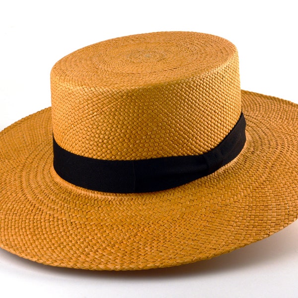 Panama Hat | The TRIBECA | Biscuit Toquilla Straw Wide Brim Bolero Hat | Men Women | Summer Hats