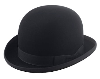 Black Bowler Hat | The COKE | Derby Hat | Formal Dress Accessories for Men