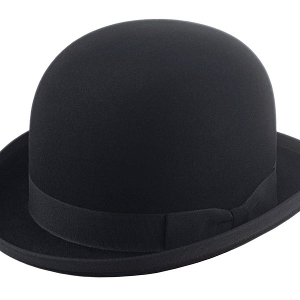 Chapeau melon noir | Le COKE | Casquette derby | Accessoires pour tenues habillées pour homme