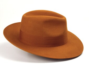 PHILIDOR Burnt Orange Fedora Hat 