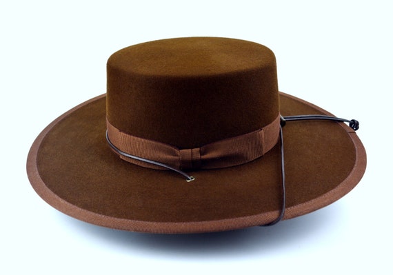 Bolero Hat the GAUCHO Brown Fur Felt 