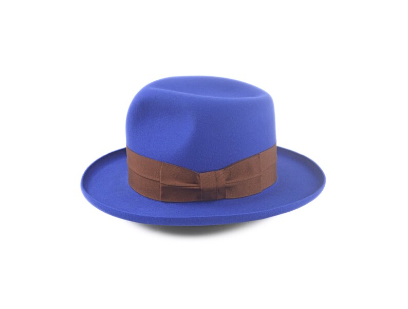 Fedora the HIERO Royal Blue Fedora Hat for Men Mens Etsy