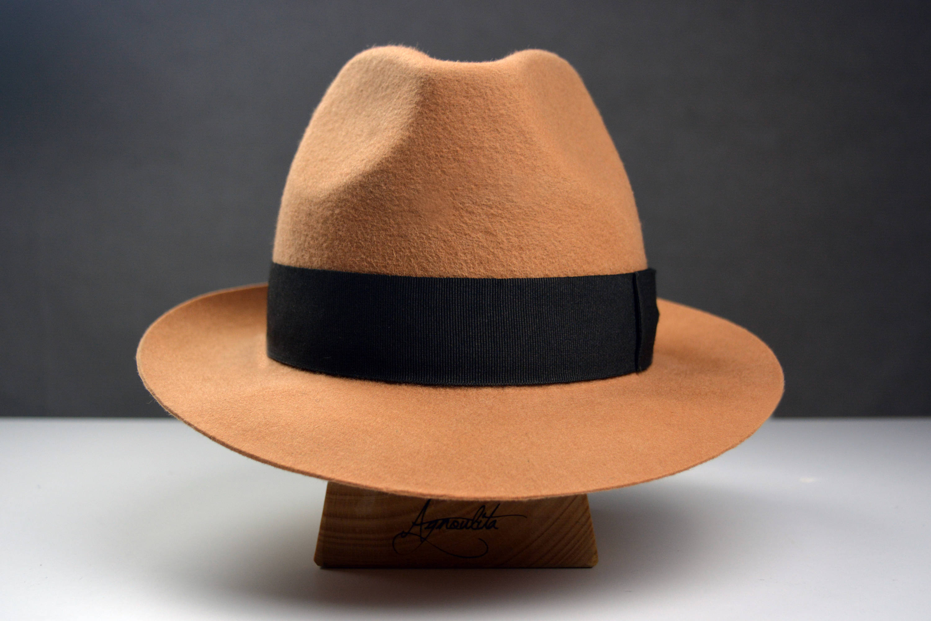 Fedora The URBANER Camel Wool Felt Fedora Hat For Men Etsy