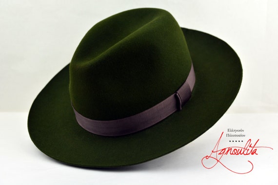 Wide Brim Fedora the RECONNOITER Loden 