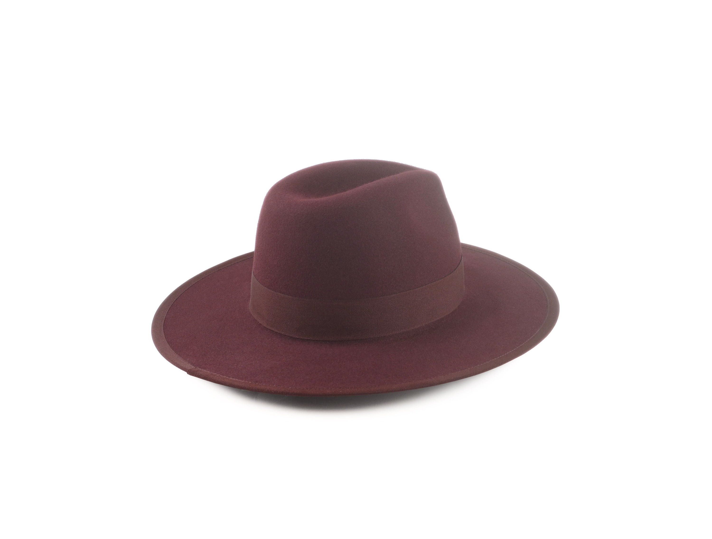 TAYLOR Burgundy Wide Brim Hat Men 