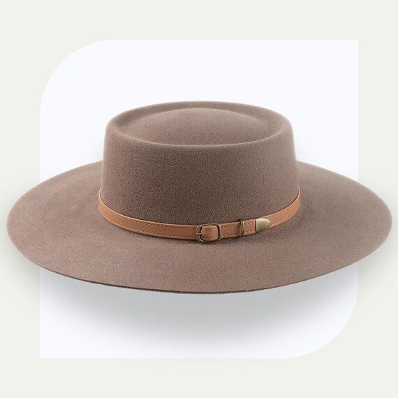 Desert Taupe Vaquero Hat | the Mojave | Flat Brim Custom Fit  display picture 2