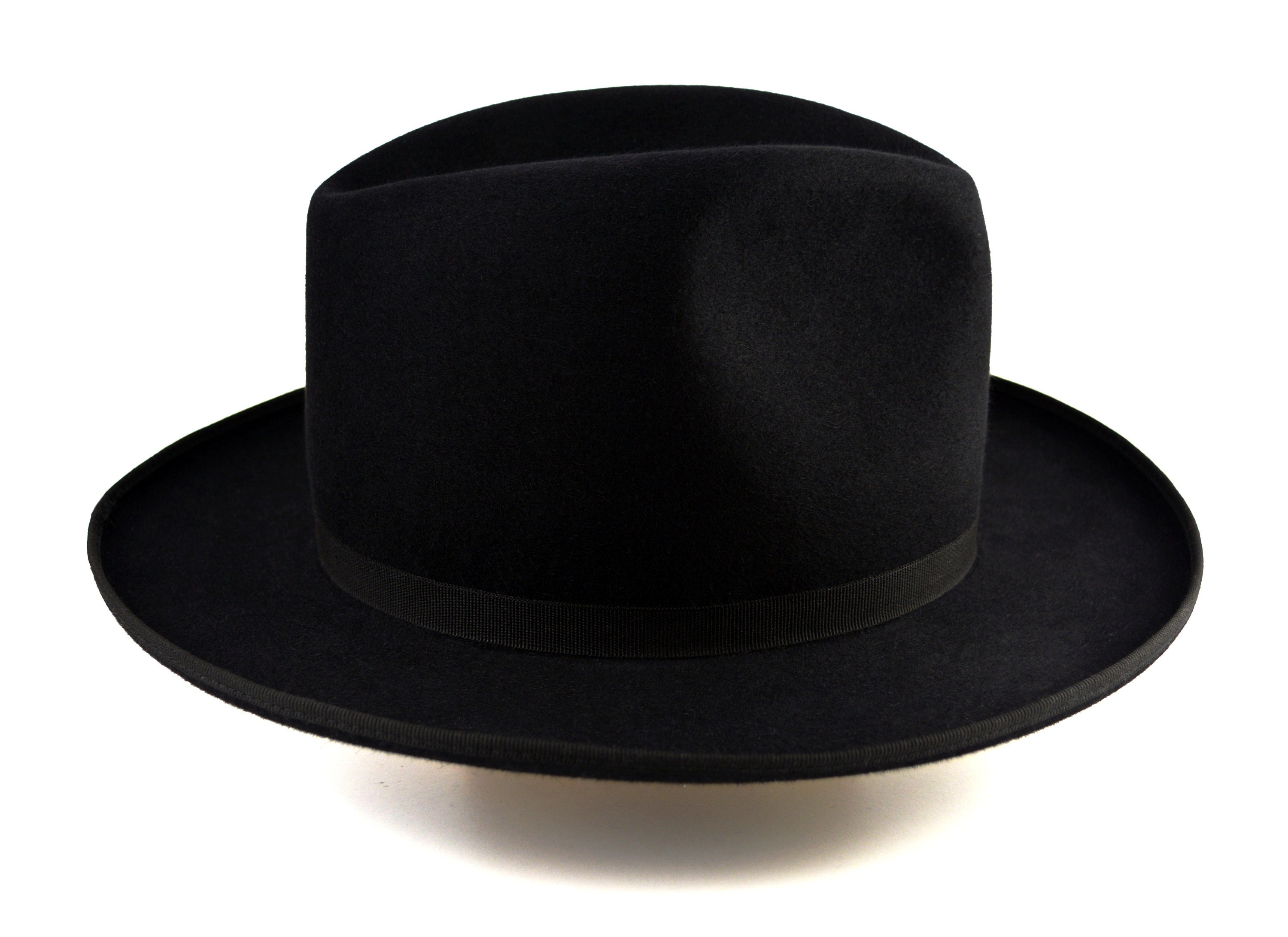 Fedora The WILLIAMS Black Fedora Hat For Men Mens Fedora | Etsy