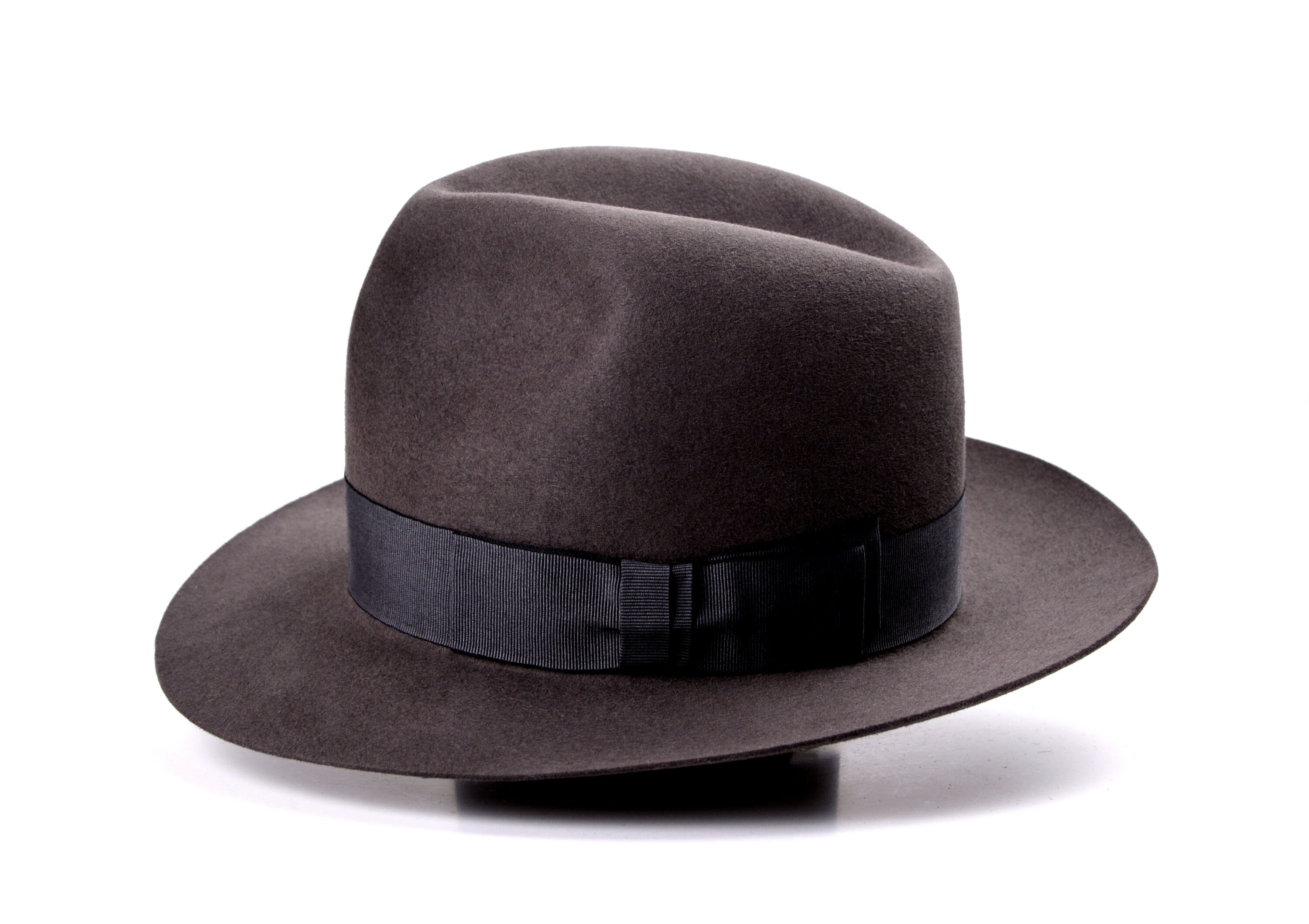 Fedora The PULSAR Caribou Grey Wide Brim Hat Men Fedora Etsy