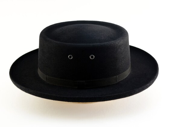 Black Fedora Hat for Men Mens Fedora - Etsy