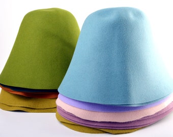 Rabbit Fur Felt Hat Bodies - Cones