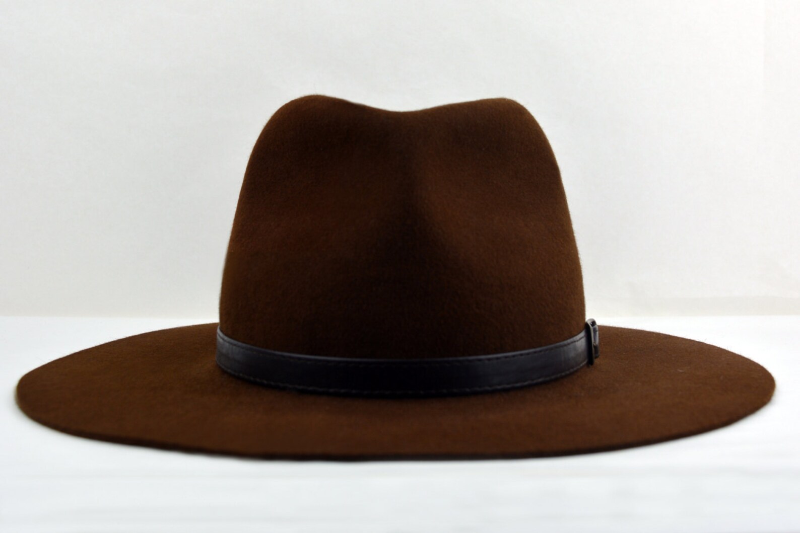 Wide Brim Fedora the EXPLORER Brown Wide Brim Fedora Hat Etsy