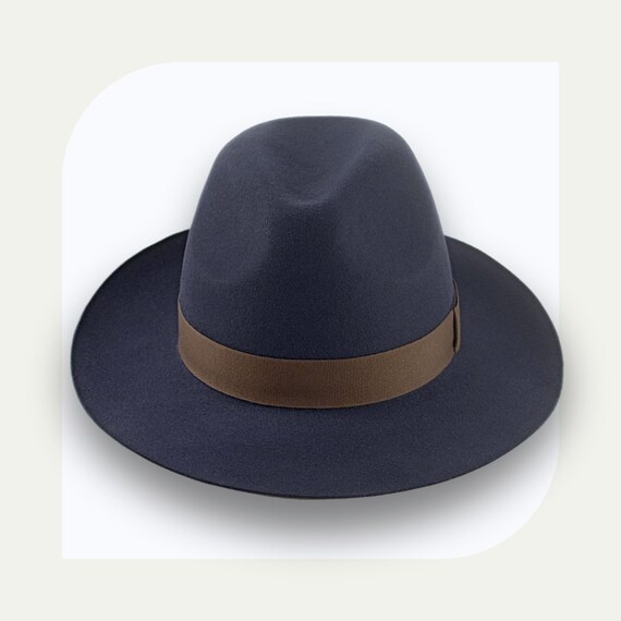 Slate Grey Center-dent Fedora Hat the Senator Custom Fit