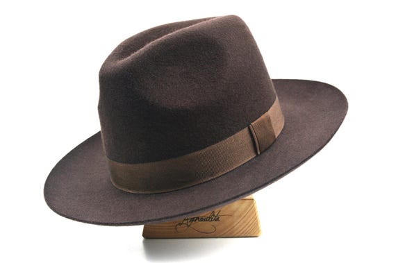 Wide Brim Fedora Brown Mens Fedora Hat Colonel Pierce Goorin Wide