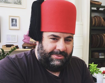 Fez Hat the MARRAKESH Red Wool Felt 