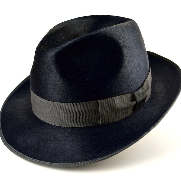 Denim Fedora Hat Etsy