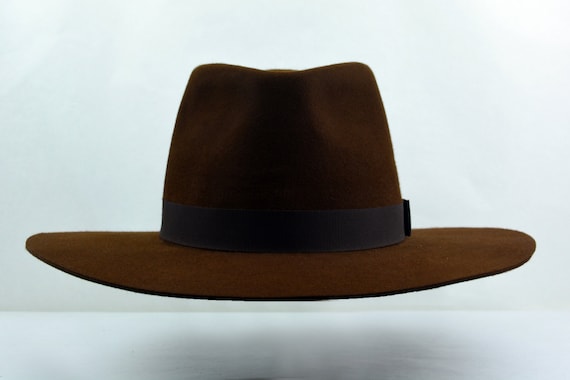 Wide Brim Fedora the CROWN Brown Wide 