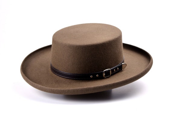 Gambler Hat the RANCHER Taupe Brown Fur Felt Wide Brim Hat Men Women Fur  Felt Western Hats -  Canada