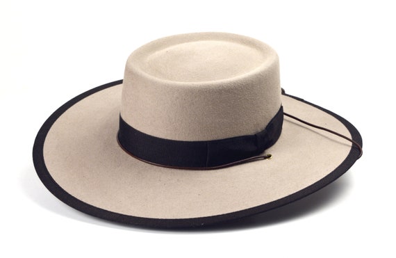 Bolero Hat the BUCKAROO Beige Fur Felt 