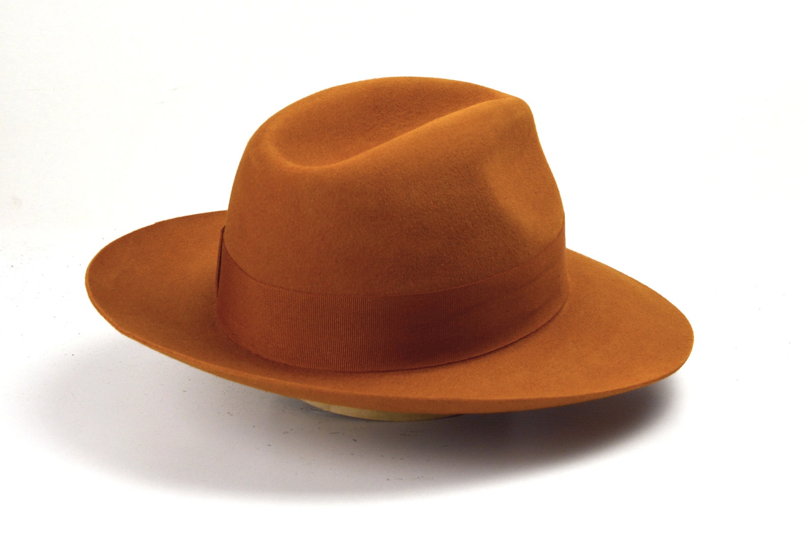 Fedora / The PHILIDOR / Burnt Orange Fedora Hat For Men / Mens Etsy