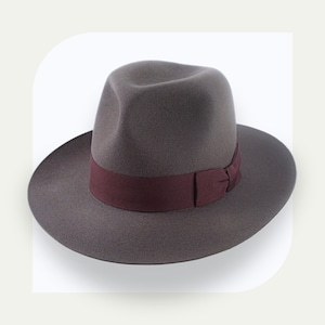Caribou Grey Indiana Jones Fedora Hat | The Pulsar | Explorer Crown Custom Fit