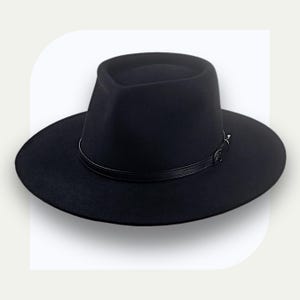 Bolero Hat | The CENTAUR | Black Fur Felt Wide Brim Hat Men Women | Western hats