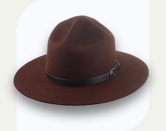本物の米軍ギャリソンコレクションドリル軍曹キャンペーンハット、新品