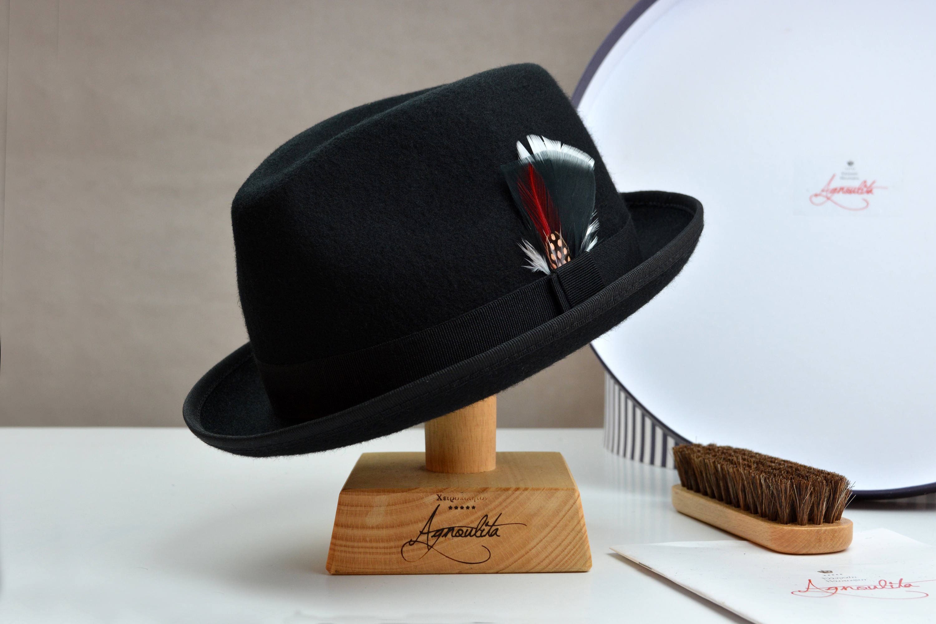 wool felt trilby hat