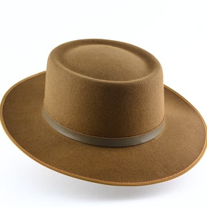 Fedora the BISON Moss Brown Vaquero Crown Fedora Hat for - Etsy