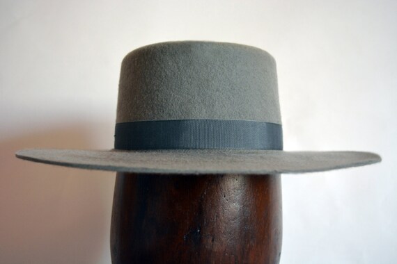 Bolero Hat the WRANGLER Grey Wool Felt 