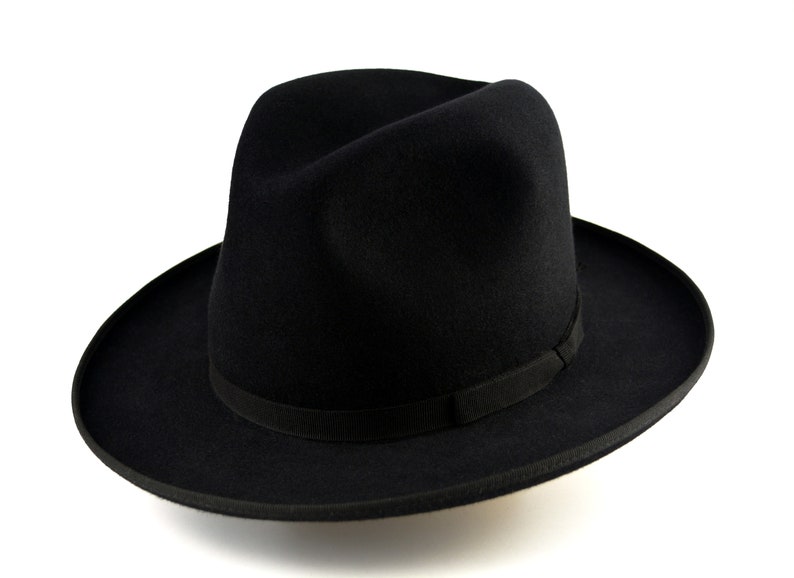 Fedora Die WILLIAMS Schwarze Fedora Hut für Männer | Etsy
