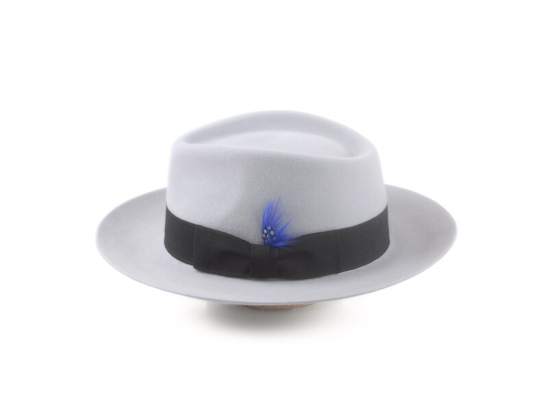 Fedora the HISPANO Light Grey Fedora Hat for Men Mens Etsy