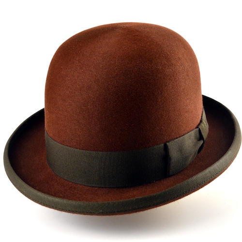 Bowler Hat the DERBY Brown Fur Felt 
