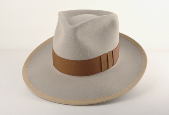 Fedora Le pandamator Castor Beige Large 