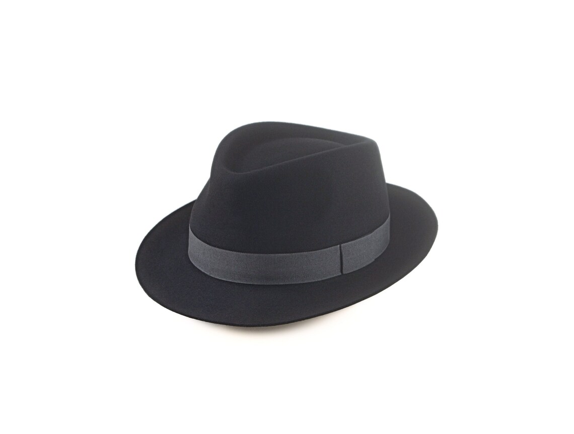 Fedora the COOPER Black Fedora Hat for Men Mens Fedora Etsy