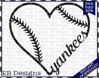 Free Free Yankees Heart Svg 280 SVG PNG EPS DXF File