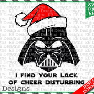 Vader Christmas Cut File (SVG, EPS e DXF)