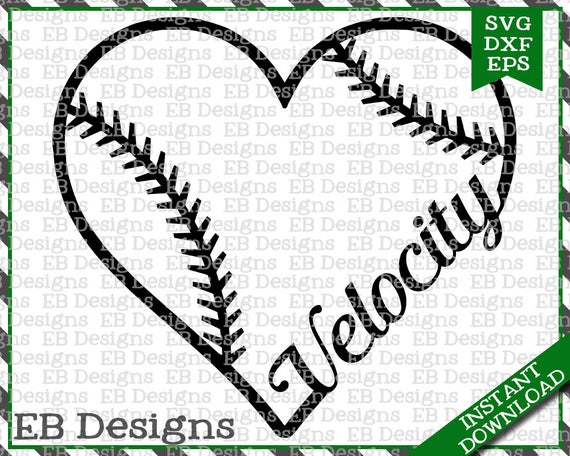 Download Velocity Baseball Love Svg Dxf Eps Cutting Machine Files Etsy