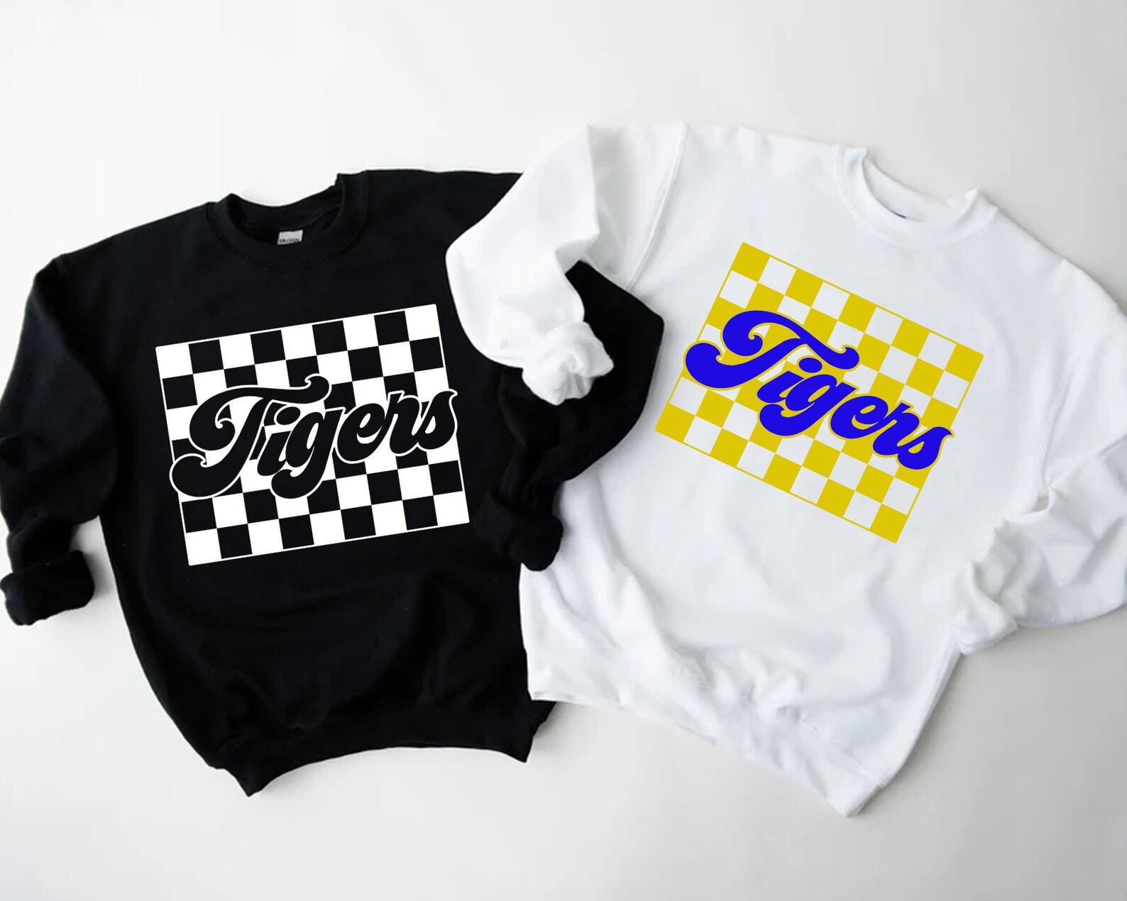 Custom Checkered Retro Team Design, Vintage Team Apparel, Cricut ...