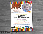 Brown Bear Invitation