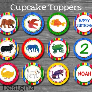 Brown Bear Cupcake Toppers