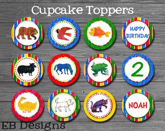 Brown Bear Cupcake Toppers