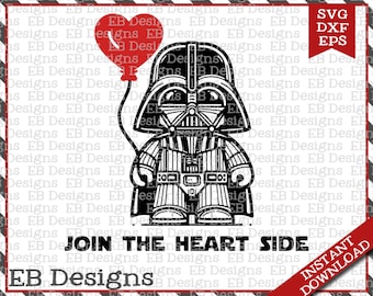 Vader Valentine Schnittdatei (SVG, EPS und DXF)
