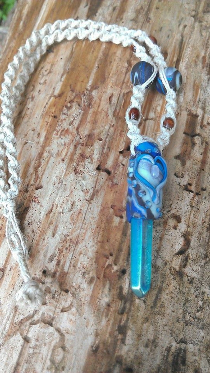 Titanium Aura Quartz Crystal Glow in the Dark Swirl Clay Etsy