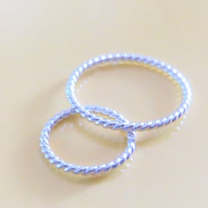 Twisted Argentium Silver Nose Ring / Twisted Hoop For All Piercings, Hypoallergenic, Tiny 5mm to 10mm, Made in the USA