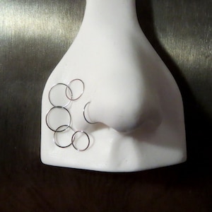 Thin Stainless Steel Nose Ring, Super Skinny Hoop Earring, Cartilage, Helix Ring, Tragus Ring, Endless Hoop, 24g or 26g - 100% Made in USA