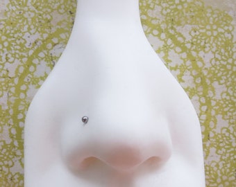 Clou de nez boule en titane, anneau de nez en titane de qualité implant pour hommes et femmes, hypoallergénique, sans nickel