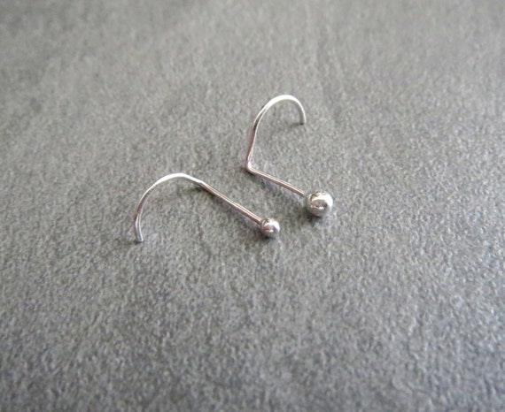 Buy Tiny Ball Nose Stud Solid 925 Sterling Silver Nose Ring 2