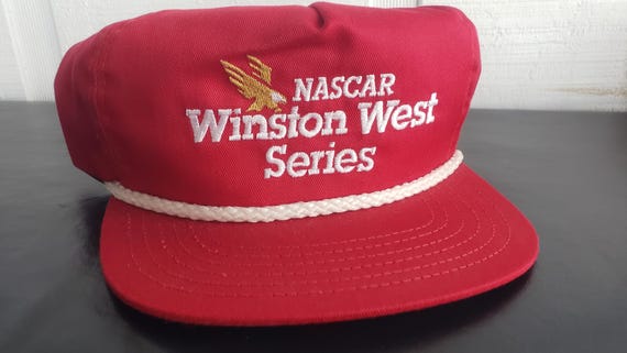 Vintage NASCAR Winston West Series Trucker Cap with Braid * Red Trucker Cap New Vintage Stock * New Old Stock * Collectibles