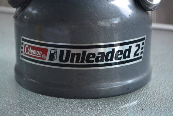 1991 Coleman Gunmetal Grey Unleaded 2 Kerosene Lantern With